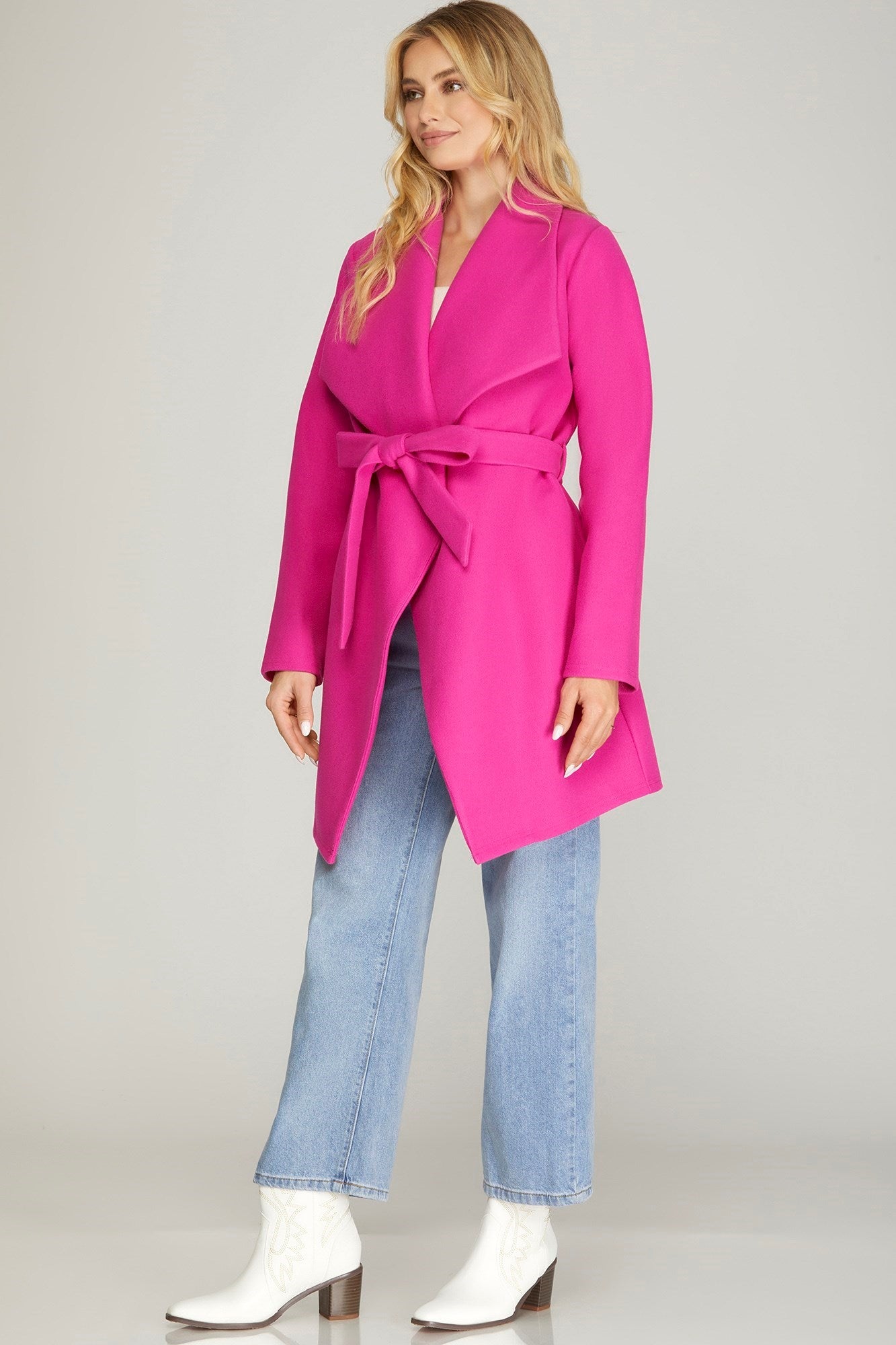 Steady Pace Coat in Pink